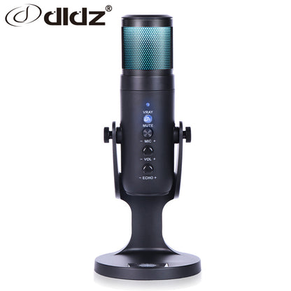 DLDZ Mic type-c Gaming Studio Microfone USB Professional Youtube Recording Condenser Microphone RGB for PC OEM Factory New Wired baby magazin 