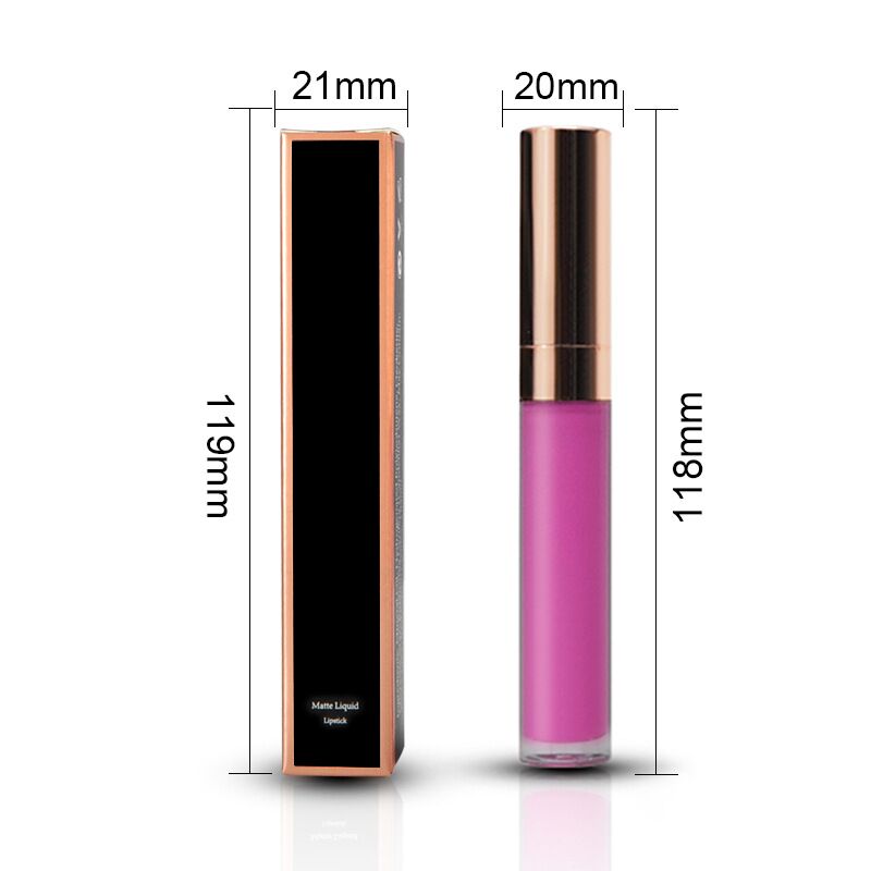 Dropshipping france OEM Wholesale  Beauty makeup New 20 color Matte lipgloss Waterproof lipstick  Non-stick cup lip glaze baby magazin 