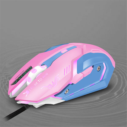 Game Overwatch D.va Pink Reaper Mercy Genji Electronic Sports USB Rechargeable Wired Mouse For Gaming And Office baby magazin 