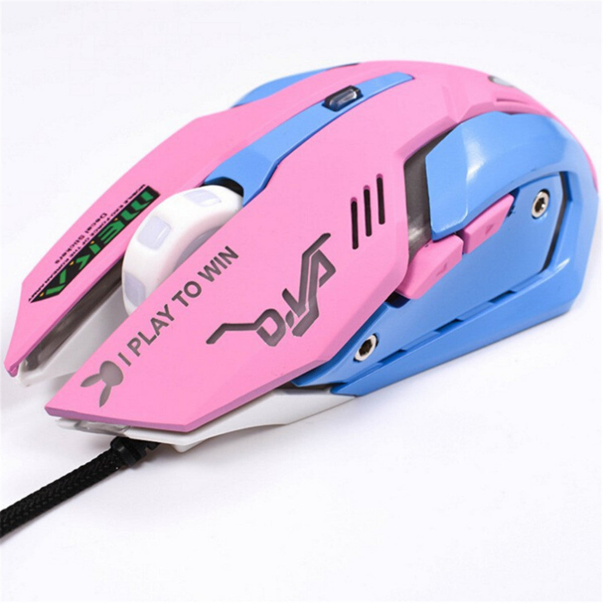 Game Overwatch D.va Pink Reaper Mercy Genji Electronic Sports USB Rechargeable Wired Mouse For Gaming And Office baby magazin 