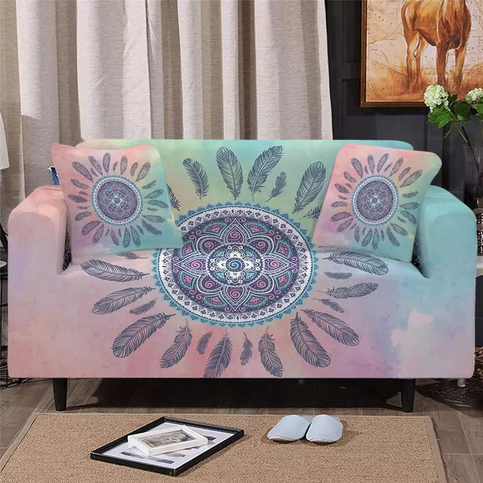 Mandala series European and American household elastic sofa cover baby magazin 