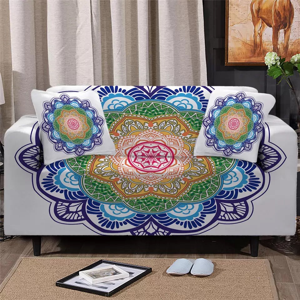 Mandala series European and American household elastic sofa cover baby magazin 