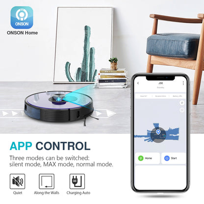 ONSON J30 Smart Home Laser Navigation 2700Pa Robot Vacuum Cleaner with APP baby magazin 