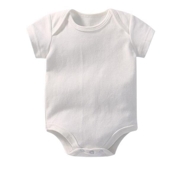 Solid Baby Romper Short Sleeve Baby Clothes Boy Girls Cartoon Cotton Romper 0-2T baby magazin 
